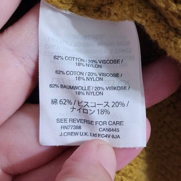 MADEWELL Province Cross-back Pullover Sweater In Savannah Moss Yellow Size XS - Picture 8 of 11